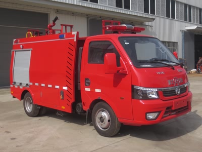 國六東風單排1噸水罐消防車